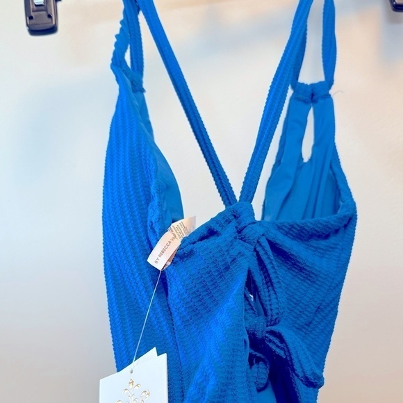 BECCA Women's Line in the Sand One-Piece Swimsuit Blue L - Picture 8 of 16